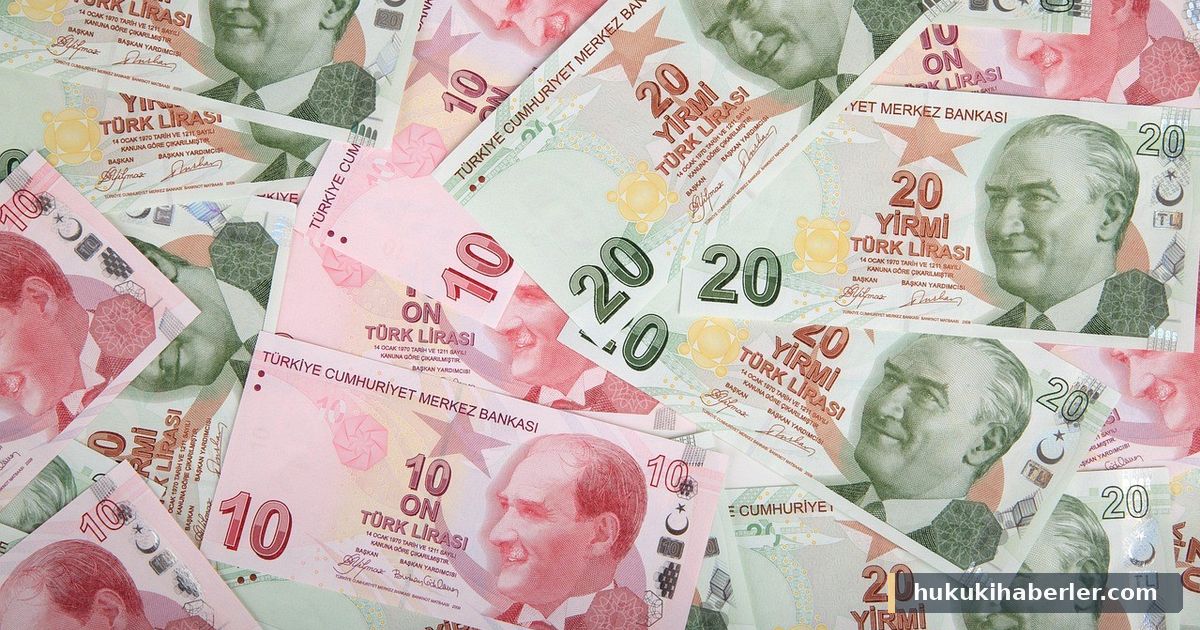Zemin üzerine serpiştirilmiş halde duran Türk lirası kâğıt banknotlar