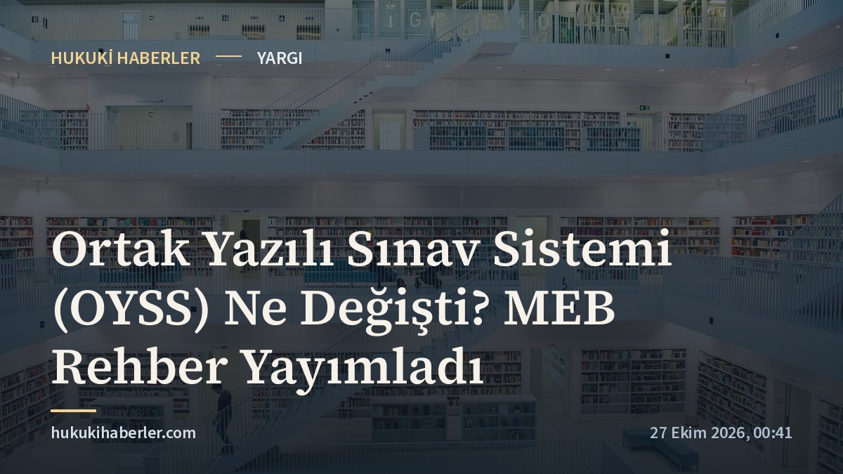 Ortak Yazılı Sınav Sistemi (OYSS) Ne Değişti? MEB Rehber Yayımladı