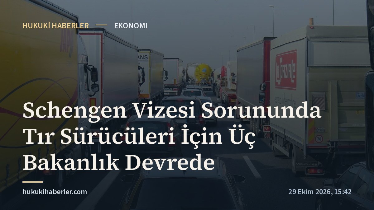 Schengen Vizesi Sorununda Tır Sürücüleri İçin Üç Bakanlık Devrede